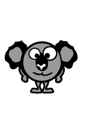 koala animaux rigolo face cartoon