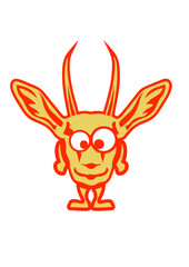 gazelle animaux rigolo face cartoon