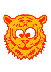 tigre animaux rigolo 2 face cartoon