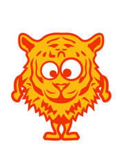 tigre animaux rigolo face cartoon