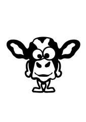 vache animaux rigolo face cartoon 