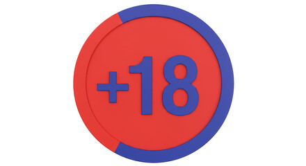 Isolated Age Restriction Sign