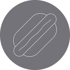 HotDog icon single vector illustration