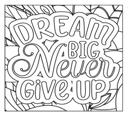 Motivational Quotes Coloring Pages