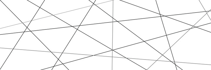 Minimalist abstract background with intersecting black lines on a white surface. Geometric design ideal for modern art, textures, or wallpapers. Vector&nbsp;illustration&nbsp;.&nbsp;EPS&nbsp;10&nbsp;. 