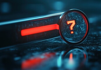 Futuristic Technology Question Mark