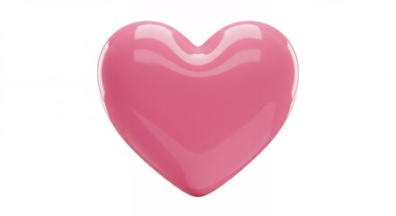 Obraz premium Pink heart icon symbolizing love and affection in digital designs
