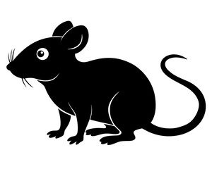 Mouse Silhouette Vector Design, Mouse SVG, Mouse Icon
