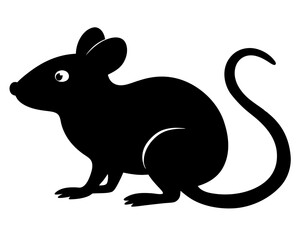 Mouse Silhouette Vector Design, Mouse SVG, Mouse Icon