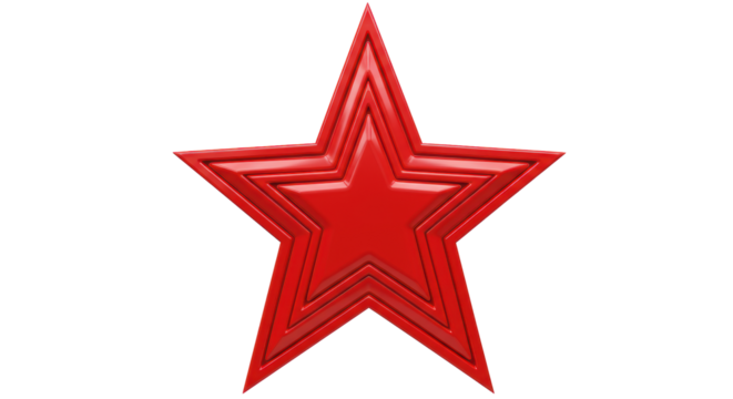 Isolated Red Star