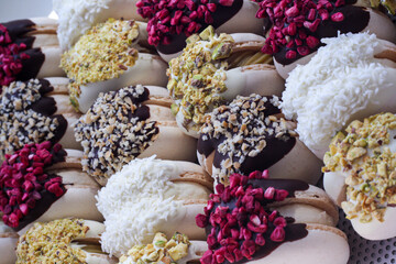 Macarons in assorted flavors