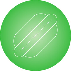 HotDog icon single vector illustration