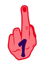 fuck doigt insulte 1