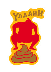 sumotori chie merde pousse crotte sumo humour