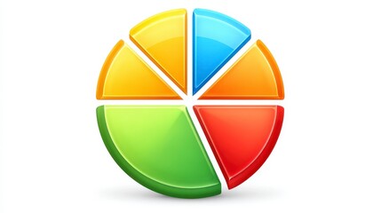 Obraz premium Colorful Circular Segments Infographic Design Element