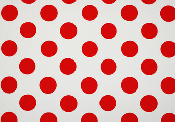 Red Polka Dot Pattern on White Background