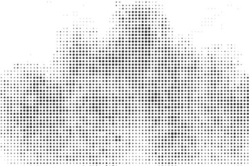 Halftone Vector Design – Monochrome Dotted Texture with Vintage Look