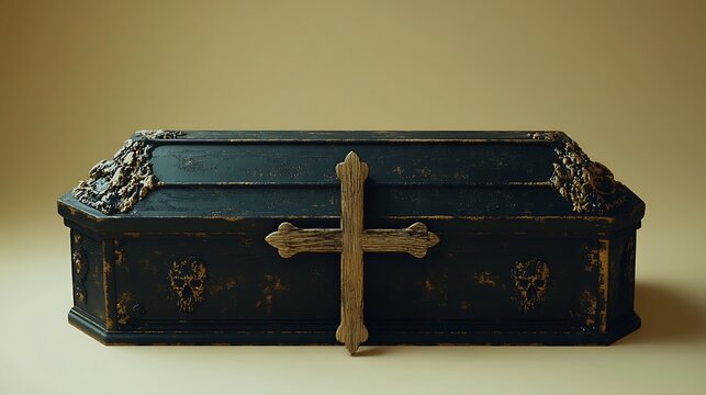Antique Coffin, Religious Symbol - Powered by Adobe