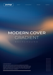 Fototapeta premium Stylish Branding Gradient Theme Modern Gradient Background Design Creative Digital Art Backdrop Futuristic UI/UX Background