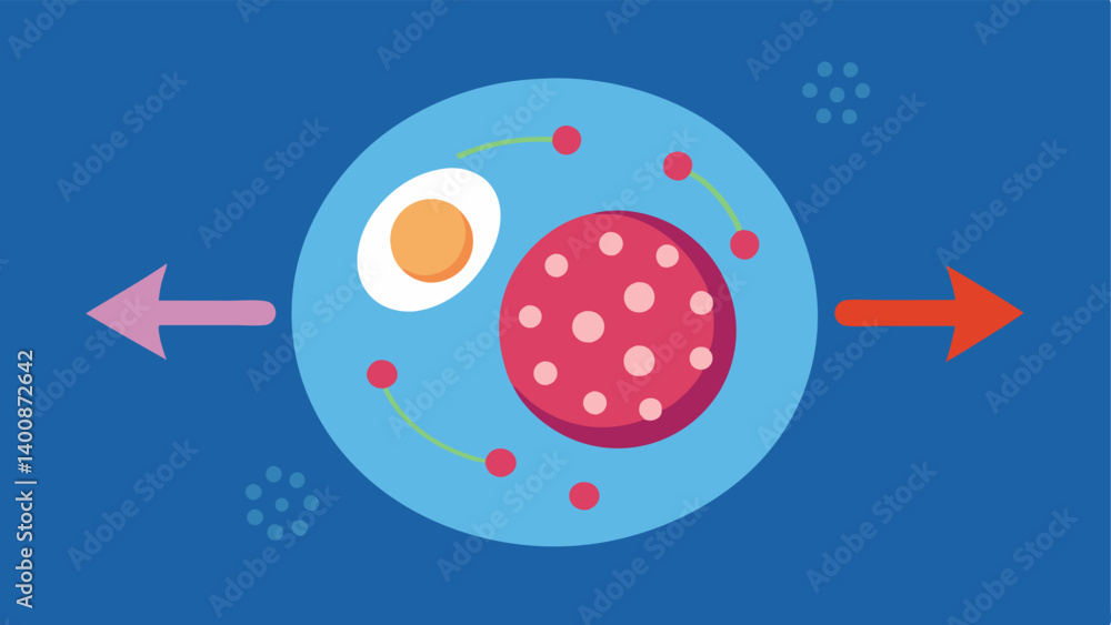 Poster cellular interaction exosomes being released from a donor cell with directional arrows showing their
