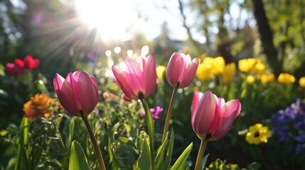 Obraz premium tulips in spring