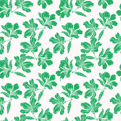 Pattern Floral Seamless Agriculture basil nature botanical garden herbal leaf