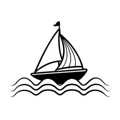 sailing ship vector illustration