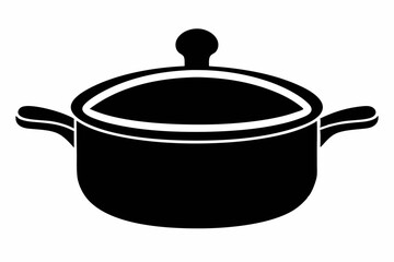 Saucepan Silhouette Vector Illustration