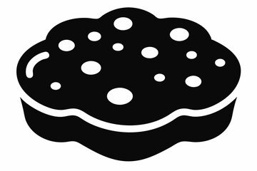 Sponge Silhouette Vector Illustration
