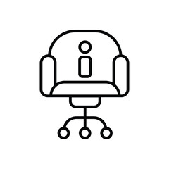 Work Info icon vector stock illustration