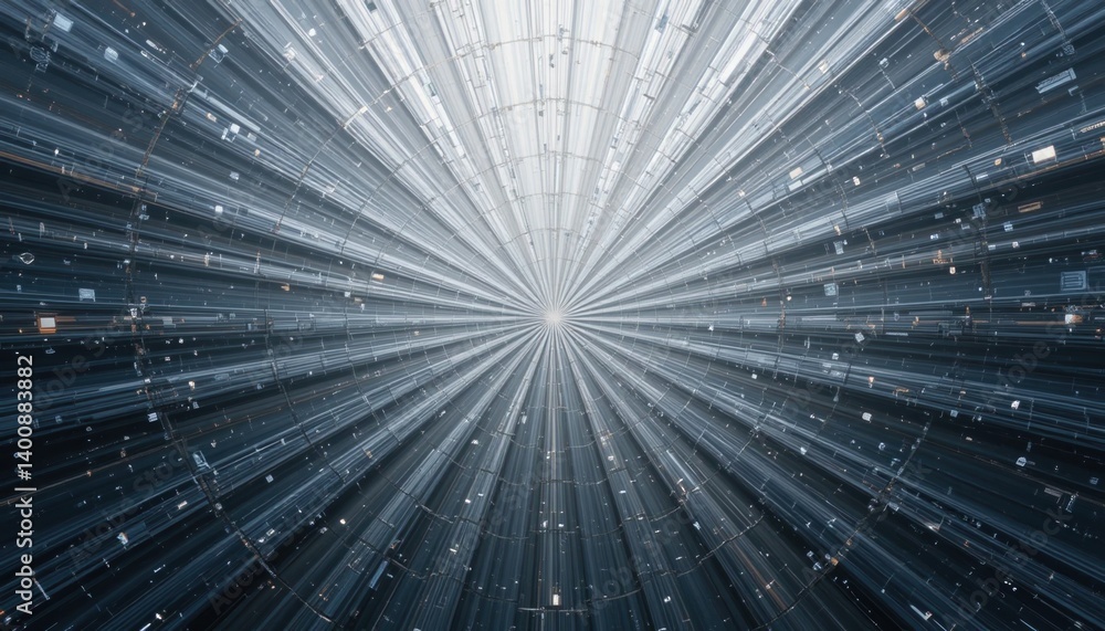 Poster dynamic light burst action digital realm visual content futuristic environment abstract viewpoint co