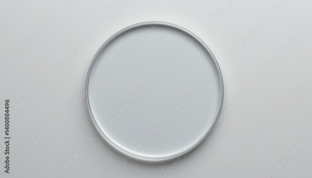 Aufkleber minimalist circular design contemporary studio graphic element clean background top view visual aest