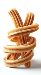Artistic pasta twist with a unique shape.