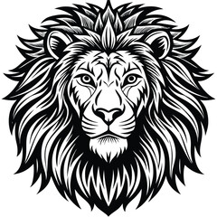 lion head vector