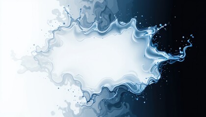 Obraz premium Dynamic water splash action abstract background digital art fluid motion close-up creative design