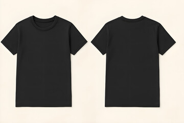 black t shirt mock up