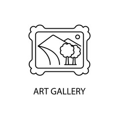 art gallery icons  symbol vector elements for infographic web