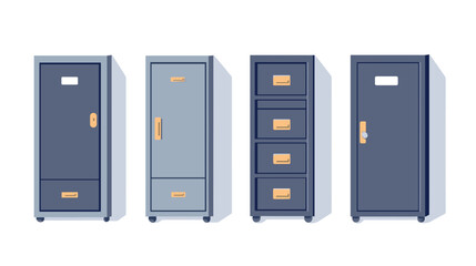Various Metal Cabinets and Filing Cabinets Office Storage Solutions
