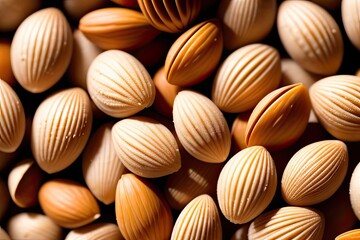Close-up of a Single Whole Peanut in Shell Isolated on Transparent Background