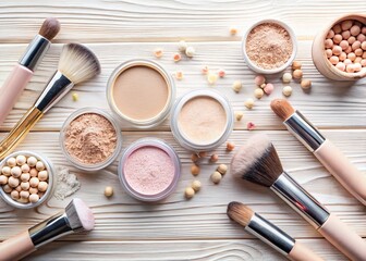 background for cosmetic beauty product branding identity generative ai