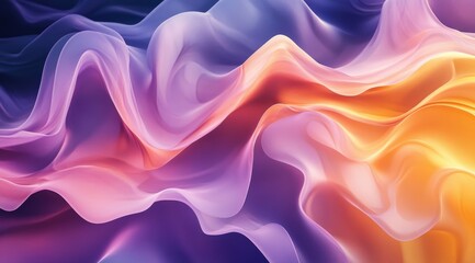 Obraz premium Abstract fluid waves of color