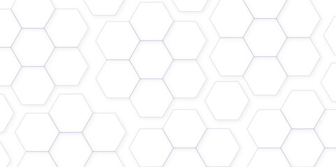Abstract white background. Luxury white pattern with hexagons. abstract 3d hexagonal background. modern background with hexagons. Geometric mesh cell texture. modern futuristic wallpaper.