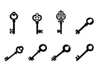 Set Of Vector Old Keys