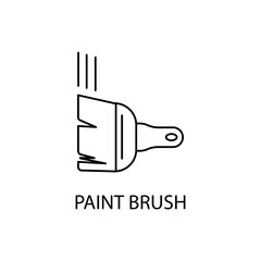 paint brush icons  symbol vector elements for infographic web
