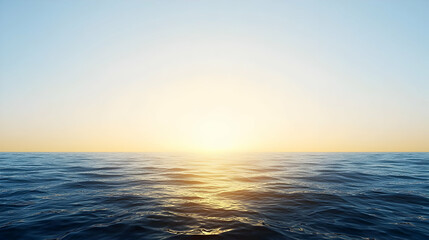 Obraz premium Vast Ocean Sunset Panorama