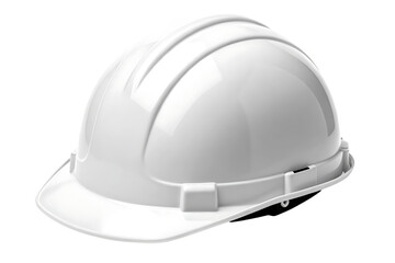 High-Quality Yellow Construction Safety Helmet for Industrial and Workplace Protection  isolated on white background .
