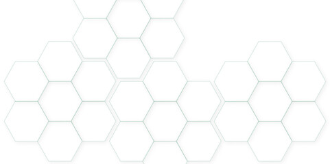 Abstract white background. Luxury white pattern with hexagons. abstract 3d hexagonal background. modern background with hexagons. Geometric mesh cell texture. modern futuristic wallpaper.