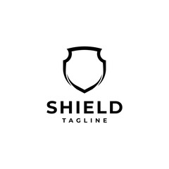 Shield frame logo design template