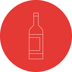 Drink Bottle icon single vector illustration