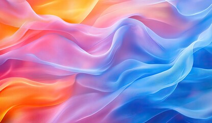 Obraz premium Vibrant flowing fabric. Abstract colors